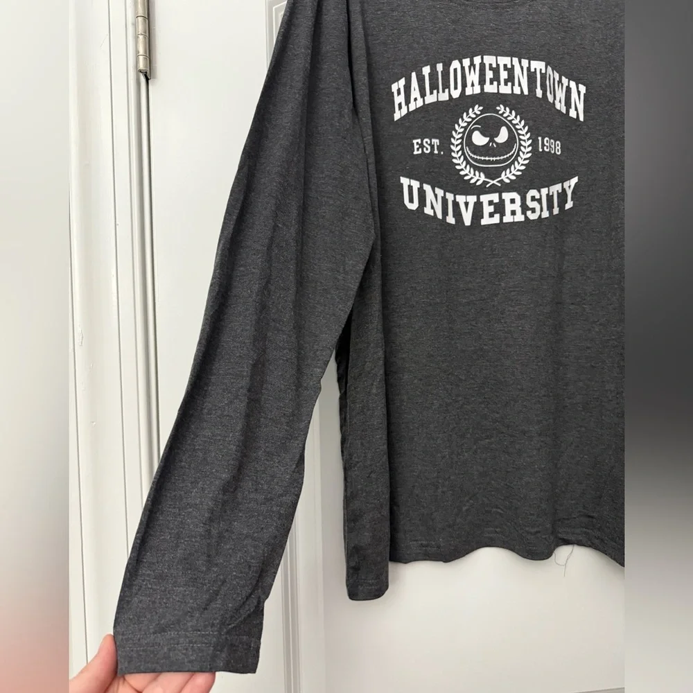Nightmare Before Christmas Halloweentown University long sleeve tee NWT - Picture 2 of 6